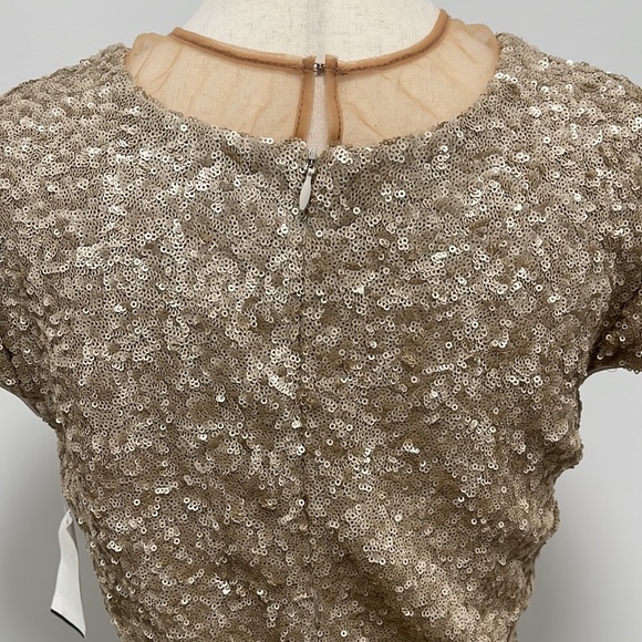 Dress The Population Sequined Dress, Pale Blush, Large - Picture 8 of 14